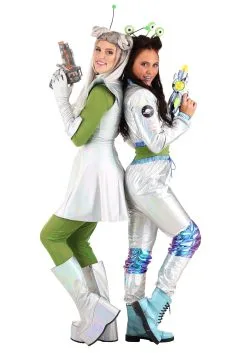 Outer Space Alien Women's Costume -Costumes Sales Store womens outer space alien costume alt 2