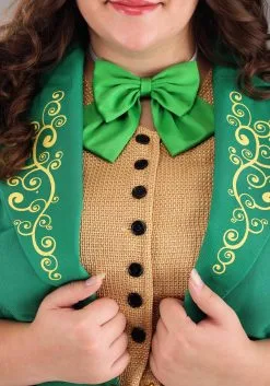 Plus Size Charming Leprechaun Costume For Women -Costumes Sales Store womens plus charming leprechaun costume alt 4
