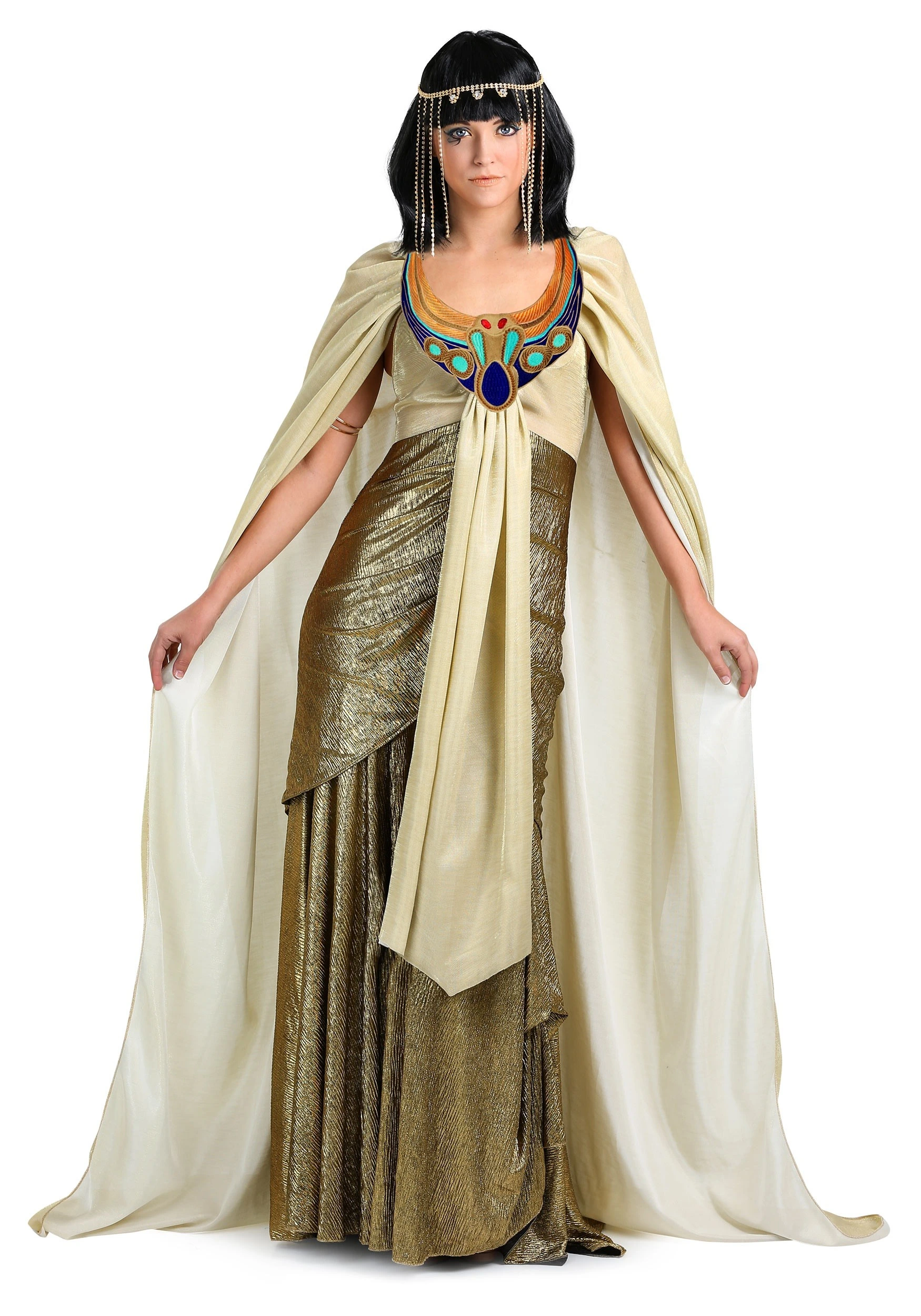 Women's Plus Size Golden Cleopatra Costume 3 Women's Plus Size Golden Cleopatra Costume
