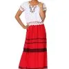 Plus Size Red Frida Kahlo Costume For Women 2 Plus Size Red Frida Kahlo Costume For Women -Costumes Sales Store womens plus red frida kahlo costume