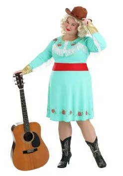 Women's Plus Size Country Star Costume Dress