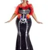Plus Size Glamour Muerta Day Of The Dead Costume For Women 2 Plus Size Glamour Muerta Day Of The Dead Costume For Women -Costumes Sales Store womens plus size glamour muerta day of the dead costume