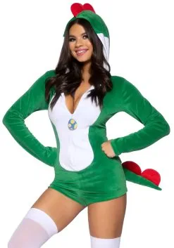 Sexy Gamer Dino Costume For Women