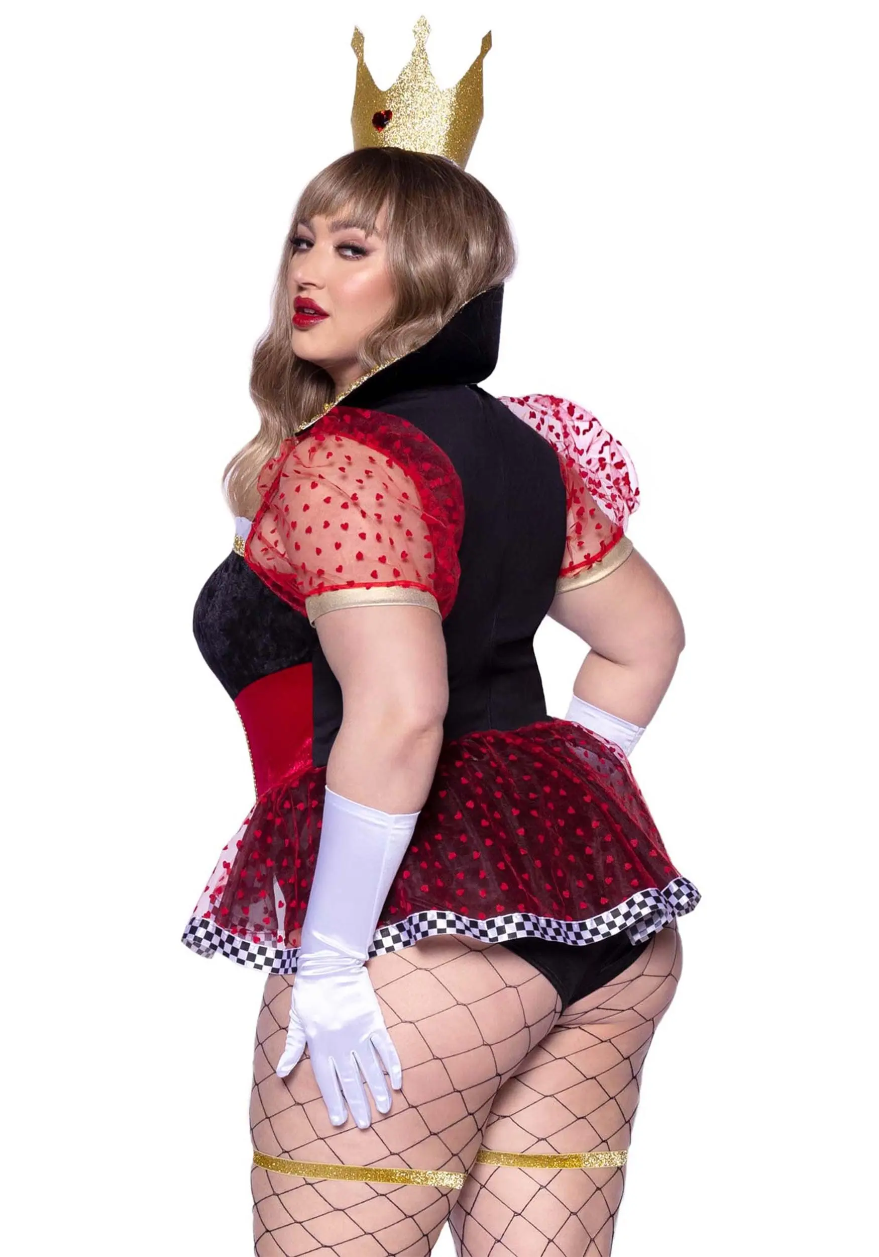 Sexy Plus Size Royal Queen Of Hearts Costume For Women 4 Sexy Plus Size Royal Queen Of Hearts Costume For Women - Image 2