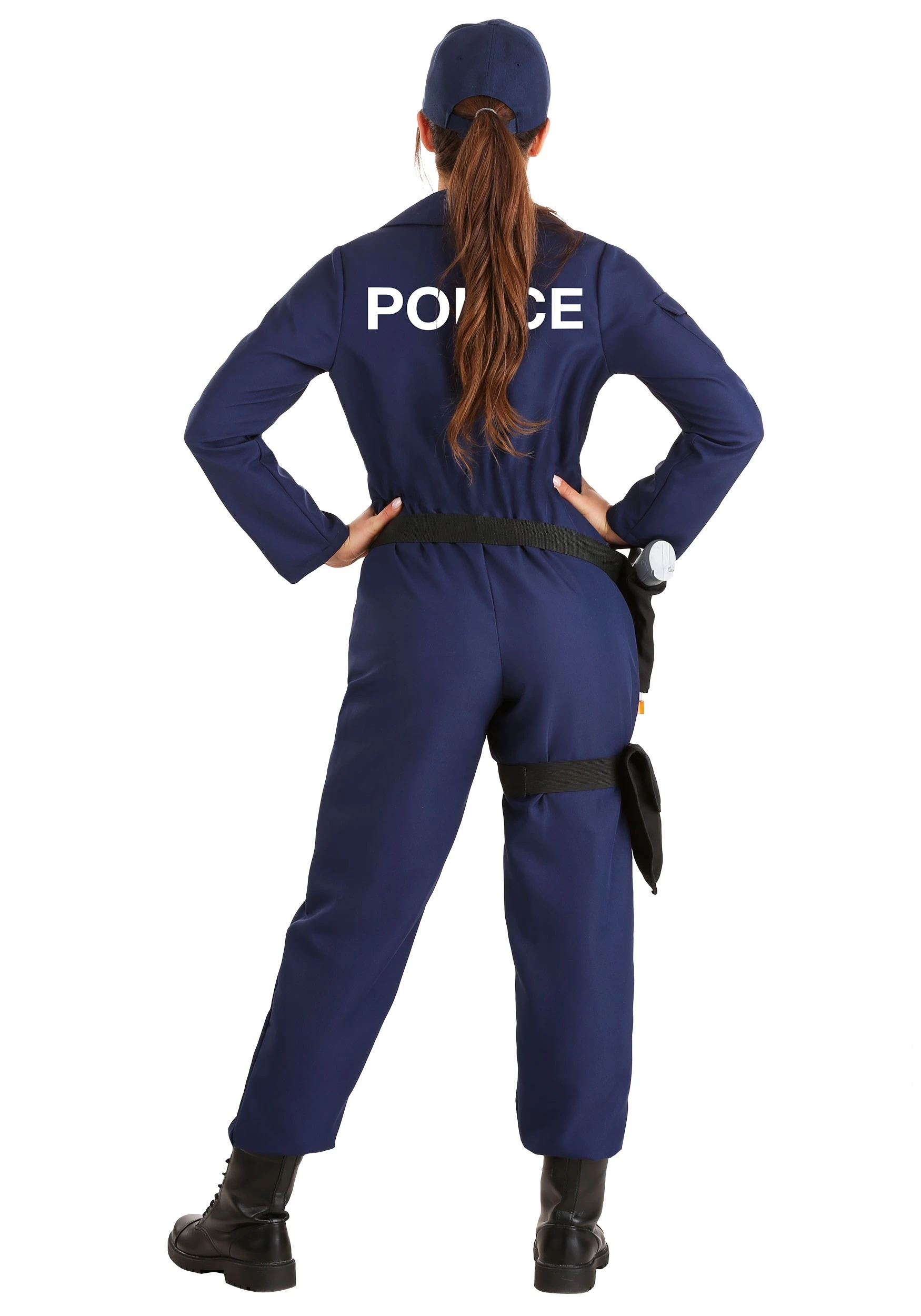 Women's Tactical Cop Jumpsuit Costume 4 Women's Tactical Cop Jumpsuit Costume - Image 2