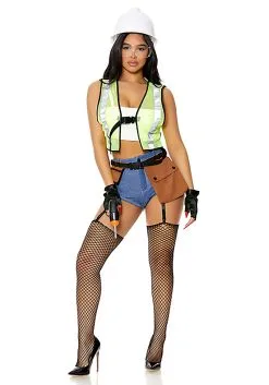 Under Construction Costume For Women -Costumes Sales Store womens under construction costume alt 3