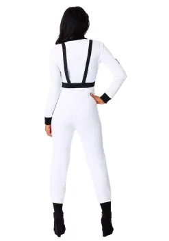 Women's White Astronaut Costume -Costumes Sales Store womens white astronaut costume alt 3