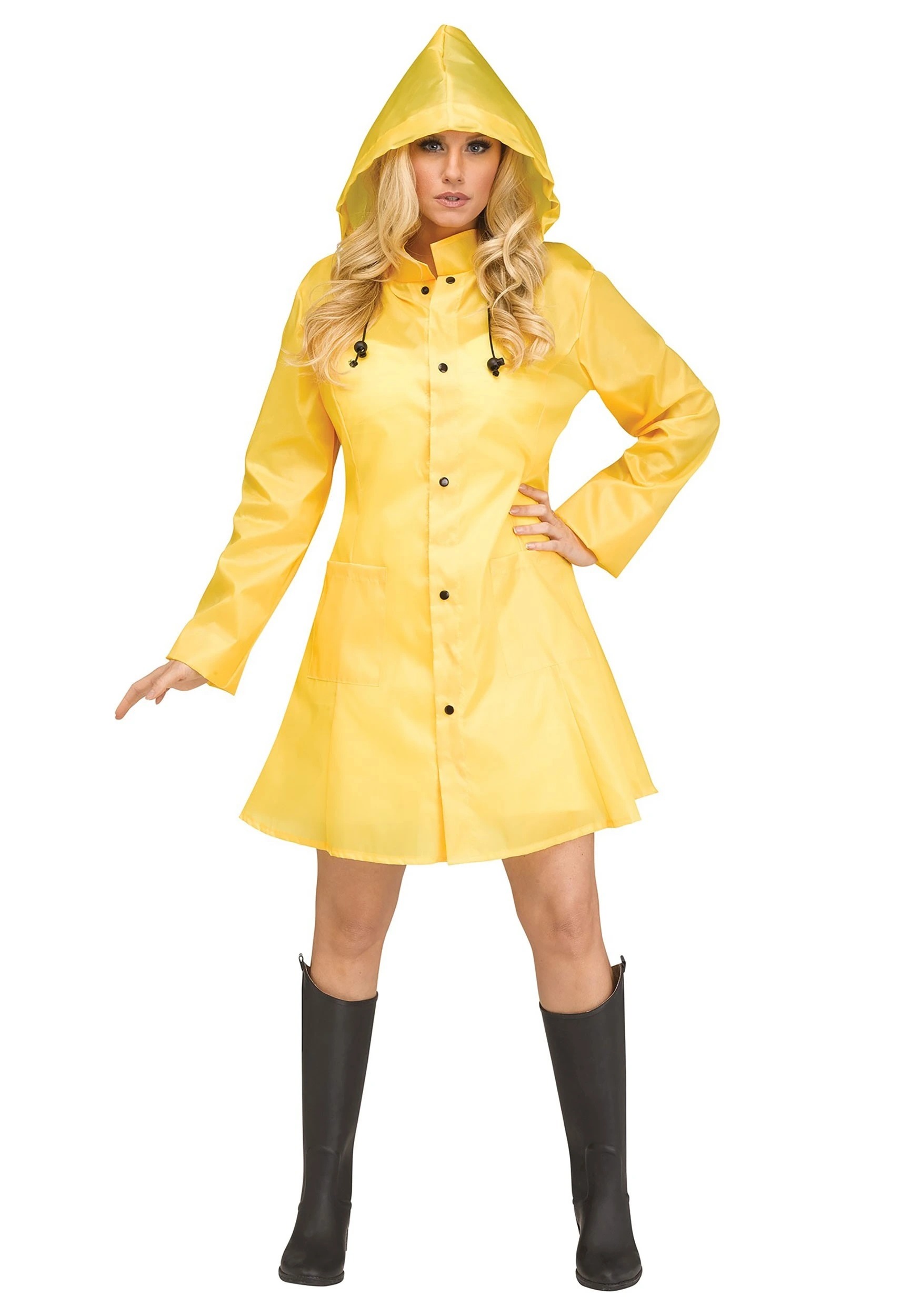 Women's Yellow Raincoat Costume 3 Women's Yellow Raincoat Costume