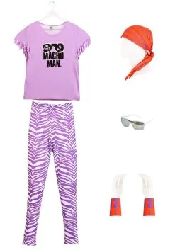 Macho Man Madness WWE Adult Costume -Costumes Sales Store wwe adult macho man madness costume 2
