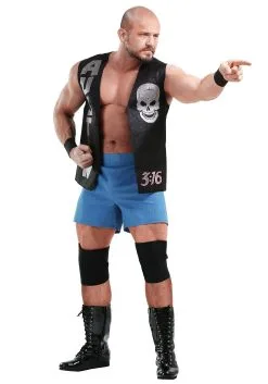 Adult Plus Size Stone Cold Steve Austin WWE Costume 7 Adult Plus Size Stone Cold Steve Austin WWE Costume -Costumes Sales Store wwe adult plus stone cold steve austin costume alt 2